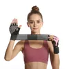 Rękawiczki połowa palców Anti Skid Support Support Ochrona Sportowa Waga Podnośnia Gym Fitness Kompresja Dumbbells Paski Wristback Rękawica Treningowa