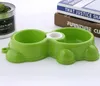 Pet Products Plastic Cat Pet Bowl Environmental Protection Non-toxic Dog Food Drinking Double Bowl Tableware Pet Feeding Tool SN5095