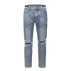 High Street Hole Jeans Mens Washed Destroy Oversize Casual Pencil Pants Retro Straight Loose Baggy Denim Trousers