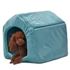 الكلب سرير كاما الفقرة Cachorro ناعمة الكلب البيت الخيار بطيئة القط الكلب الشكل 2 ألوان جرو أخضر اللون لينة 201123280D