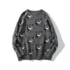 Мужские свитера Свитер Мужчины Harajuku Gengar Hip Hop Streetwear Одежда SPANDEX Пуловер O-Hee Bearable Мода Повседневная Пара Мужчины