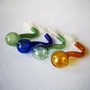 Pyrex Glass Oil Burner Pipes For Glass Bongs 10mm 14mm 18mm Joint Smoking Spoon Pipe Tobacco Pipes Smoking Accessories SW82