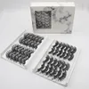 24PAIR/Paket 25mm Kabarık Sahte Mink Kirpikler 3D Yanlış Kirpikler Çılgın-Cross Kalın 3D Kirpik Uzatma El Yapımı Göz Makyaj Araçları