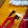 Nylon Braided Cellphone USB Cables 90 Degree Micro V8 Right Angle Type C Fast Data Sync Charger Cable 2.4A Type-C Charging Wire Cord Factory sales