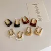 AFSHOR – boucles d'oreilles créoles en résine transparente pour femmes et filles, boucles d'oreilles géométriques irrégulières en métal acrylique, bijoux de fête, nouvelle collection 2022
