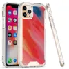 Clear gloss marble phone cases for iPhone 13 12 11 Pro Max XR XS covering glue pattern transparent cover