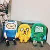 Ins Finn Jake Figure Crossbody Swag Rap Plush Coin Phone Anime Advanture Robert BMO Bag Toys for Children 201117234J