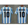 10 Maradona 1978 1986 Argentina Copa Casa Away Soccer Jerseys Messi Dybala Aguero Lo Celso Martinez Tagliafico Napoli Napoli 86 78 CANGGIA Camicia da calcio Batistuta