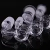 Wasserpfeifen 4 mm dicker Quarz-Banger mit Vergaserkappe für Dab Rig Domeless Nail 10 mm 14 mm 18 mm männlich weiblich 100 % echter Quarz