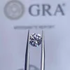 Grote Echte 1CT 6.5 MM Kleur DE VVS1 3EX Geslepen Losse Diamant Steen Hele Moissanite Voor Ring