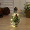 LED Transparent Boule De Noël Décorations D'arbre De Noël Pendentif Led Lumières En Plastique Ampoule Boules De Vacances Décorations De Noël 5 Styles YL1363