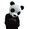 Costumes de mascotte Net Panda rouge avec le même paragraphe Vibrant Big Head Panda Head Suit Cartoon Panda Adult Walking Hair Flyer Doll