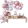 170pcs / set Macaron Gris Rose Latex Ballon Chaîne Ballons Arch Party Mur Fête D'anniversaire Fiançailles De Mariage Décoration Fournitures T200612