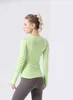 yogaworld 의류 여성 탑 티 탑 티 셔츠 트랙복 여자 긴 슬리브 티셔츠 달리기 신속하게 기술 스포츠 통기성 피트니스 요가웨어 조깅 선수 소녀