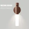 2020 LED Night Light Sensor PhotoSensitiv sensor Trådlös USB-dörrlås Ljus nattlampor Lampa Badside Garderob vägglampa