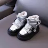 CC Kids Laarzen Winter Sneeuw Kinderen Mode Baby Schoenen Meisjes Enkle Peuters Warm Bont SNB218 211227