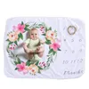 11 Stylowie Ins Kids Wing Letter Druku Kocowe Fotografia Tło Rekwizyty Infant Swaddling Flower Digital Newborn Baby Okładki 70 * 102cm M3121