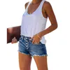 Avslappnad hög midja denim shorts kvinnor sommarficka tassel jeans kort kvinnlig femme -knapp upp korta byxor pantalones de mujer y220311