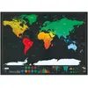 Grattez la carte du monde de luxe Effacez la carte de voyage du monde Voyage Scratch pour la carte 82.5x59.4cm Chambre Bureau Décoration de la maison Stickers muraux T200601