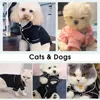 Vêtements pour chiens Pyjamas de chat confortables Chiot Chaton Vêtements de couchage Intérieur Petits chiens moyens Chats Bathrob Accessoires pour animaux de compagnie1