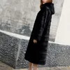 Real genuine natural rabbit coat with hood womens fashion fur jacket outwear custom any size 201214