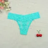 6 stks / partijen vrouwen thongs sexy ondergoed super laag stijg slipje full lace holle snaren transparante naadloze tangas onderbroek Y1121