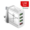 Chargeur rapide 3.0 Chargeur USB pour Samsung pour iPhone QC 3.0 Chargeur mural rapide US EU UK Plug Adapter
