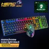 T6 RGB Gaming Keyboard Mouse Combos Backlit Colorful Light Ergonomic Mechanical USB Wired Game Mice Keyboards Set for Laptops Computer