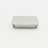 White Sliding Tin Box Mint Packing Box Food Container Boxes Small Metal Case Size 80x50x15mm LX4162