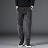 SHAN BAO velluto a coste comodi pantaloni casual dritti da uomo in cotone autunno inverno marchio di abbigliamento classico pantaloni da ricamo 210201