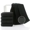 5 pezzi 100% cotone nero asciugamano per il viso senza sbiadire asciugamani da bagno grande telo mare da uomo per hotel regalo aziendale drop ship disponibile 201217