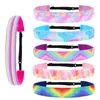 Gradient Tie-Dye Wstbonowa Opaska Kobiety Dzieci Dzieci Rainbow Hair Band Warps Casual Sports Skidproof Headwrap Akcesoria Sale E120409