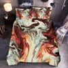 Marble Duvet Cover Set Purple Gold Luxury Marble Bedding Colorful Marble Abstract Art Quilt Cover Queen Bed Set Teens Dropship