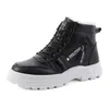 Mulheres inverno botas de neve novo estilo estilo high-top sapatos casuais mulher impermeável mulher quente feminino de alta qualidade branco preto