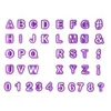 40pcs/Set Alphabet Kuchenform Schimmelpilz Figur Kunststoff Buchstabe Fondant Schimmelkekse Cutter Number