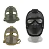 Outdoor Tactical Airsoft Mask Shooting Protection Gear V4 Metal Steel Wire Mesh Full Face Fencing NO03-007