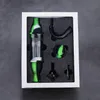 2020 Siliconen 5 In 1 Nectar Collector Set Booreiland Glas Nector Kit Siliconen Container Dab Tool Glas Waterpijp Waterpijp silicium Waterpijp Pijp