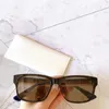 0340 fashion sunglasses men and women square summer style plate rectangular full frame top UV protection with protective cover