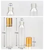 2020 10ml Clear Glass Essential Oil In Stock Bottle Eye Cream Steel Ball Roller Bottle
