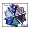 New Arriver Men Paisley Tie Pattern Pocket Square Square Cilk Hanki Qylkdx Dhseller2010