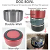 Köpek Kaseler 32 OZ Paslanmaz Çelik Tumblers Çift Duvar Vakum Yalıtımlı Büyük Kapasiteli 32 OZ Evcil Kupalar Boomer Köpek Kase Kupalar