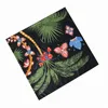 POBING 100% Silk Scarf Women Large Shawls Tree Print Stoles Square Bandana Luxury Kerchief Hijab Scarf Female Foulards 130CM 201216