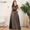 Plus Size Elegante Abendkleider Ever Pretty Burgund A-Linie Spitze Ärmelloses Sexy Kleid für Party Robe De Soiree 2020 LJ201119