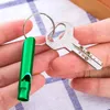 Metal Whistle Keychain Pendant With Keyring Party Supplies For Survival Emergency Outdoor