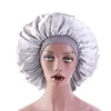 Fashion Wide Band Bonnet Satin Cheveux Nuit Women Chemho Cap Beauty Salon Cap Satin Bonnet Cover HAT261G Hat261G