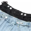 Elfsack cintura elástica elástica laminada bainha casual jeans mulheres outono novo coreano moda namorado jeans feminino jeans calças lj200811