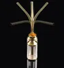 Strukturierte Shisha Water Tobacco Rauchrohr Bong mit Doppelfilter -Zigarettenhalter Gold Farbzubehör DHL 4489158