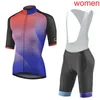 Kobiety LIV Zespół Kolarstwo Jersey Garnitur Lato Z Krótkim Rękawem Bike Uniform High Quality Road Rower Clothing Cycling Stroje Y21031004