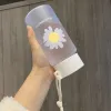 small transparent bottle