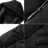 Winter Männer Parkas Einfarbig Dicke Jacke Herren Casual Warme Winddichte Outwear Reißverschluss Mantel Männliche CottonPadded Kleidung 201119